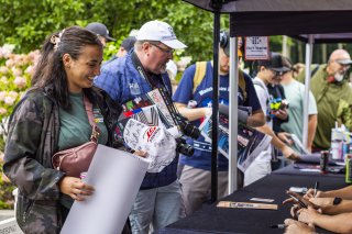 Autograph session at FANATEC GT World Challenge America Powered by AWS, SRO America, Road America, Elkhart Lake, WI August 16 - 18 2024.
 | Fabian Lagunas / SRO           