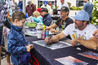 Autograph session at FANATEC GT World Challenge America Powered by AWS, SRO America, Road America, Elkhart Lake, WI August 16 - 18 2024.
 | Fabian Lagunas / SRO           