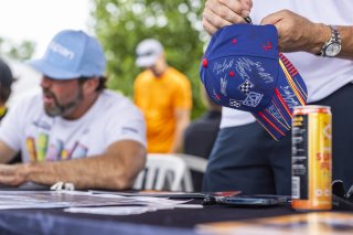 Autograph session at FANATEC GT World Challenge America Powered by AWS, SRO America, Road America, Elkhart Lake, WI August 16 - 18 2024.
 | Fabian Lagunas / SRO           