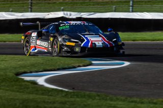 #163 Ferrari 296 GT3 of Jay Schreibman, Oswaldo Negri, and Toni Vilander, AF Course, GT World Challenge America, Pro-Am, FANATEC GT World Challenge America Powered by AWS, SRO America, INDY, Indianapolis, IN October 3 - 6 2024.
 | Fabian Lagunas/SRO