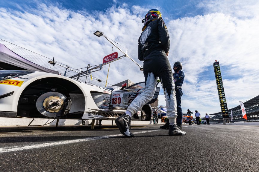 #130 Mercedes-AMG GT3 of Maro Engel, Jules Gounon, and, Mikael Grenier, GruppeM Racing, IGTC, IGTC Pro, FANATEC GT World Challenge America Powered by AWS, SRO America, INDY, Indianapolis, IN October 3 - 6 2024.
