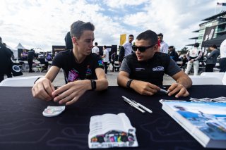 Autograph session at FANATEC GT World Challenge America Powered by AWS, SRO America, INDY, Indianapolis, IN October 3 - 6 2024.
 | SRO Motorsports Group
