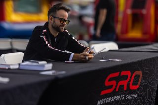 Autograph session at FANATEC GT World Challenge America Powered by AWS, SRO America, INDY, Indianapolis, IN October 3 - 6 2024.
 | SRO Motorsports Group