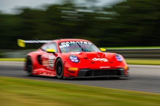 #92 Porsche 992 GT3-R of Jean-Frederic Laberge and Kyle Marcelli, MMG, GT World Challenge America, Pro-Am, FANATEC GT World Challenge America Powered by AWS, SRO America, Barber Motorsports Park, Leeds, AL September 6 - 8 2024.
 | Fabian Lagunas
