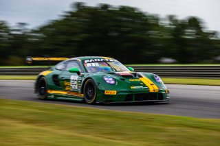 #120 Porsche 911 GT3-R of Adam Adelson and Elliott Skeer, Wright Motorsports, GT World Challenge America, Pro, FANATEC GT World Challenge America Powered by AWS, SRO America, Barber Motorsports Park, Leeds, AL September 6 - 8 2024.
 | Fabian Lagunas