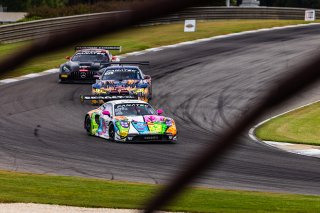 #32 Porsche 911 GT3-R of Kyle Washington and Tom Sargent, GMG Racing, GT World Challenge America, Pro-Am, FANATEC GT World Challenge America Powered by AWS, Barber Motorsports Park, Leeds, AL September 6 - 8 2024.
 | Fabian Lagunas