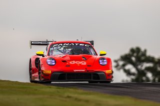 #92 Porsche 992 GT3-R of Jean-Frederic Laberge and Kyle Marcelli, MMG, GT World Challenge America, Pro-Am, FANATEC GT World Challenge America Powered by AWS, SRO America, Barber Motorsports Park, Leeds, AL September 6 - 8 2024.
 | Fabian Lagunas