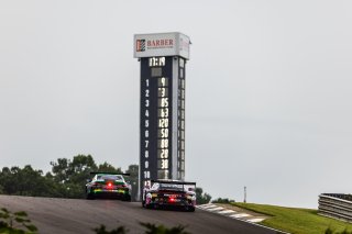 #32 Porsche 911 GT3-R of Kyle Washington and Tom Sargent, GMG Racing, GT World Challenge America, Pro-Am, FANATEC GT World Challenge America Powered by AWS, Barber Motorsports Park, Leeds, AL September 6 - 8 2024.
 | Fabian Lagunas