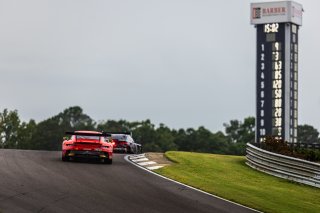 #92 Porsche 992 GT3-R of Jean-Frederic Laberge and Kyle Marcelli, MMG, GT World Challenge America, Pro-Am, FANATEC GT World Challenge America Powered by AWS, SRO America, Barber Motorsports Park, Leeds, AL September 6 - 8 2024.
 | Fabian Lagunas