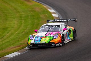 #32 Porsche 911 GT3-R of Kyle Washington and Tom Sargent, GMG Racing, GT World Challenge America, Pro-Am, FANATEC GT World Challenge America Powered by AWS, Barber Motorsports Park, Leeds, AL September 6 - 8 2024.
 | Fabian Lagunas