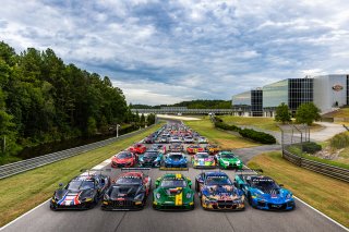 Full field photo at FANATEC GT World Challenge America Powered by AWS, SRO America, Barber Motorsports Park, Leeds, AL September 6 - 8 2024.
 | Fabian Lagunas