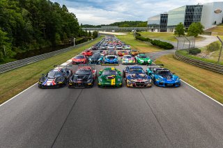 Full field photo at FANATEC GT World Challenge America Powered by AWS, SRO America, Barber Motorsports Park, Leeds, AL September 6 - 8 2024.
 | Fabian Lagunas
