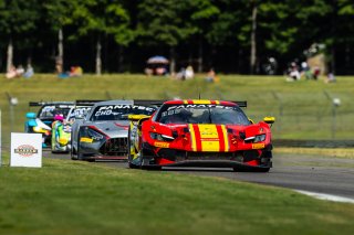 #88 Ferrari 296 GT3 of Custodio Toledo and Riccardo Agostini, AF Corse, GT World Challenge America, Pro-Am, SRO America, FANATEC GT World Challenge America Powered by AWS, Barber Motorsports Park, Leeds, AL September 6 - 8 2024.
 | Fabian Lagunas