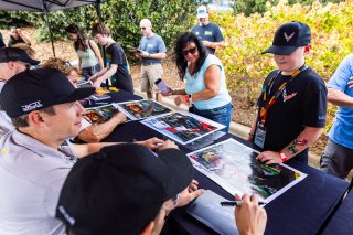 Autograph session at FANATEC GT World Challenge America Powered by AWS, SRO America, Barber Motorsports Park, Leeds, AL September 6 - 8 2024.
 | Fabian Lagunas