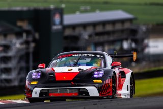 #18 Porsche 992 GT3 R of Alex Sedgwick and Jan Heylen, RS1, Pro, GT World Challenge America Powered by AWS, SRO America, Sonoma Raceway, Sonoma, CA, March 28-30, 2025.
 | SRO Motorsports Group