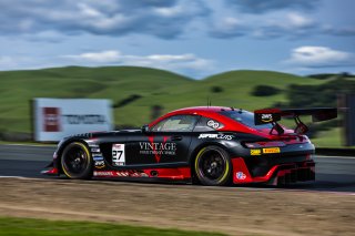 #27 Mercedes-AMG GT3 of Jason Daskalos and Isaac Sherman, CRP Racing, Pro-Am, GT World Challenge America Powered by AWS, SRO America, Sonoma Raceway, Sonoma, CA, March 28-30, 2025.
 | Fabian Lagunas | www.lagunasphotography.com | For SRO Motorsports Group 2025