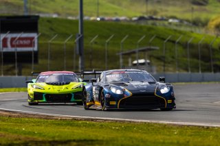 #24 Aston Martin Vantage AMR GT3 EVO of Gray Newell and Darren Turner, Heart of Racing Team, Pro-Am, GT World Challenge America Powered by AWS, SRO America, Sonoma Raceway, Sonoma, CA, March 28-30, 2025.
 | Fabian Lagunas | www.lagunasphotography.com | For SRO Motorsports Group 2025