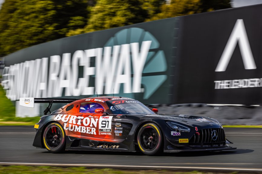#91 Mercedes-AMG GT3 of Jeff Burton and Philip Ellis, Regulator Racing, Pro-Am, GT World Challenge America Powered by AWS, SRO America, Sonoma Raceway, Sonoma, CA, March 28-30, 2025.
