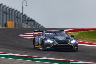 #24 Aston Martin Vantage AMR GT3 EVO of Gray Newell and Darren Turner, Heart of Racing Team, Pro-Am, GT World Challenge America Powered by AWS, SRO America, Circuit of the Americas, Austin, TX, April 25-27, 2025.
 | Fabian Lagunas | www.lagunasphotography.com | For SRO Motorsports Group 2025