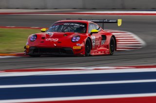 #92 Porsche 992 GT3 R of Jean-Frederic Laberge and Kyle Marcelli, LAB Motorsport by GT Racing, Pro-Am, GT World Challenge America Powered by AWS, SRO America, Circuit of the Americas, Austin, TX, April 25-27, 2025.
 | Fabian Lagunas | www.lagunasphotography.com | For SRO Motorsports Group 2025
