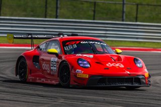 #92 Porsche 992 GT3 R of Jean-Frederic Laberge and Kyle Marcelli, LAB Motorsport by GT Racing, Pro-Am, GT World Challenge America Powered by AWS, SRO America, Circuit of the Americas, Austin, TX, April 25-27, 2025.
 | Fabian Lagunas | www.lagunasphotography.com | For SRO Motorsports Group 2025