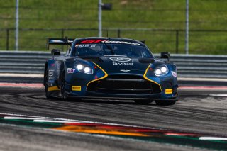 #24 Aston Martin Vantage AMR GT3 EVO of Gray Newell and Darren Turner, Heart of Racing Team, Pro-Am, GT World Challenge America Powered by AWS, SRO America, Circuit of the Americas, Austin, TX, April 25-27, 2025.
 | Fabian Lagunas | www.lagunasphotography.com | For SRO Motorsports Group 2025