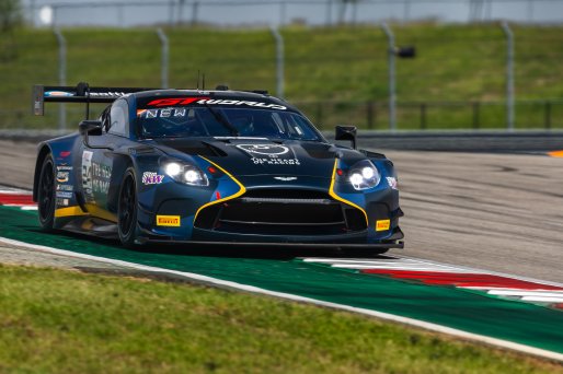#24 Aston Martin Vantage AMR GT3 EVO of Gray Newell and Darren Turner, Heart of Racing Team, Pro-Am, GT World Challenge America Powered by AWS, SRO America, Circuit of the Americas, Austin, TX, April 25-27, 2025.
 | Fabian Lagunas | www.lagunasphotography.com | For SRO Motorsports Group 2025
