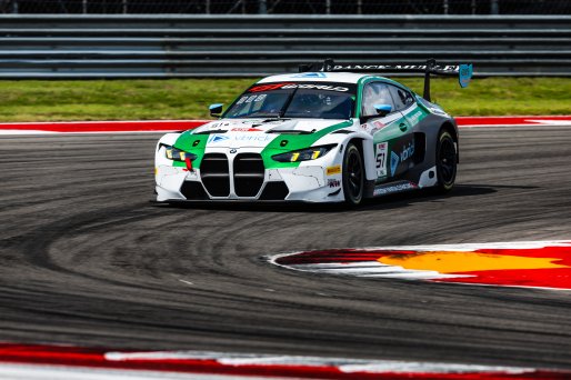 #51 BMW M4 GT3 EVO of Varun Choksey and Bill Auberlen, Random Vandals Racing, Pro, GT World Challenge America Powered by AWS, SRO America, Circuit of the Americas, Austin, TX, April 25-27, 2025.
 | Fabian Lagunas | www.lagunasphotography.com | For SRO Motorsports Group 2025
