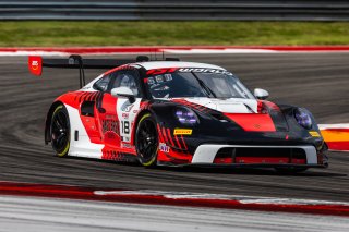 #18 Porsche 992 GT3 R of Alex Sedgwick and Jan Heylen, RS1, Pro, GT World Challenge America Powered by AWS, SRO America, Circuit of the Americas, Austin, TX, April 25-27, 2025.
 | Fabian Lagunas | www.lagunasphotography.com | For SRO Motorsports Group 2025