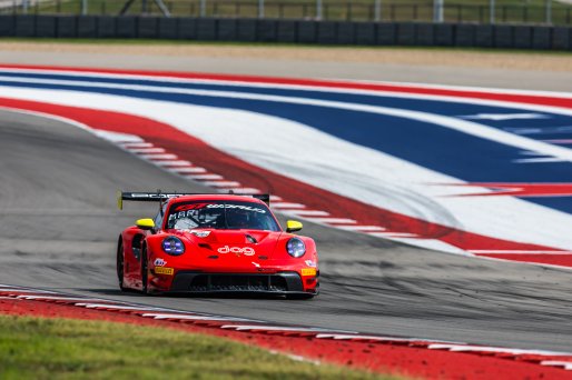 #92 Porsche 992 GT3 R of Jean-Frederic Laberge and Kyle Marcelli, LAB Motorsport by GT Racing, Pro-Am, GT World Challenge America Powered by AWS, SRO America, Circuit of the Americas, Austin, TX, April 25-27, 2025.
 | Fabian Lagunas | www.lagunasphotography.com | For SRO Motorsports Group 2025