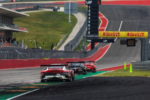 #18 Porsche 992 GT3 R of Alex Sedgwick and Jan Heylen, RS1, Pro, GT World Challenge America Powered by AWS, SRO America, Circuit of the Americas, Austin, TX, April 25-27, 2025.
 | Fabian Lagunas | www.lagunasphotography.com | For SRO Motorsports Group 2025