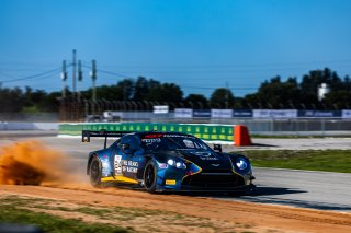 #24 Aston Martin Vantage AMR GT3 EVO of Gray Newell and Darren Turner, Heart of Racing Team, Pro-Am, GT World Challenge America Powered by AWS, SRO America, Sebring International Raceway, Sebring, FL, May 15-18, 2025.
 | Fabian Lagunas | www.lagunasphotography.com | For SRO Motorsports Group 2025