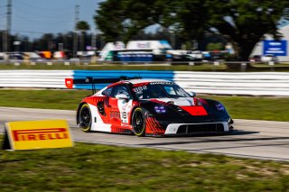 #18 Porsche 992 GT3 R of Alex Sedgwick and Jan Heylen, RS1, Pro, GT World Challenge America Powered by AWS, SRO America, Sebring International Raceway, Sebring, FL, May 15-18, 2025.
 | Fabian Lagunas | www.lagunasphotography.com | For SRO Motorsports Group 2025