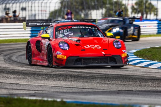 #92 Porsche 992 GT3 R of Jean-Frederic Laberge and Kyle Marcelli, LAB Motorsport by GT Racing, Pro-Am, GT World Challenge America Powered by AWS, SRO America, Sebring International Raceway, Sebring, FL, May 15-18, 2025.
 | Fabian Lagunas | www.lagunasphotography.com | For SRO Motorsports Group 2025