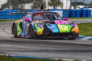 #32 Porsche 992 GT3 R of Kyle Washington and Tom Sargent, GMG Racing, Pro-Am, GT World Challenge America Powered by AWS, SRO America, Sebring International Raceway, Sebring, FL, May 15-18, 2025.
 | Fabian Lagunas | www.lagunasphotography.com | For SRO Motorsports Group 2025