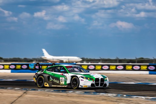 #51 BMW M4 GT3 EVO of Varun Choksey and Bill Auberlen, Random Vandals Racing, Pro, GT World Challenge America Powered by AWS, SRO America, Sebring International Raceway, Sebring, FL, May 15-18, 2025.
 | Fabian Lagunas | www.lagunasphotography.com | For SRO Motorsports Group 2025