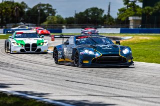 #24 Aston Martin Vantage AMR GT3 EVO of Gray Newell and Darren Turner, Heart of Racing Team, Pro-Am, GT World Challenge America Powered by AWS, SRO America, Sebring International Raceway, Sebring, FL, May 15-18, 2025.
 | Fabian Lagunas | www.lagunasphotography.com | For SRO Motorsports Group 2025