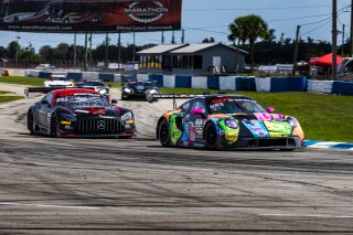 #32 Porsche 992 GT3 R of Kyle Washington and Tom Sargent, GMG Racing, Pro-Am, GT World Challenge America Powered by AWS, SRO America, Sebring International Raceway, Sebring, FL, May 15-18, 2025.
 | Fabian Lagunas | www.lagunasphotography.com | For SRO Motorsports Group 2025