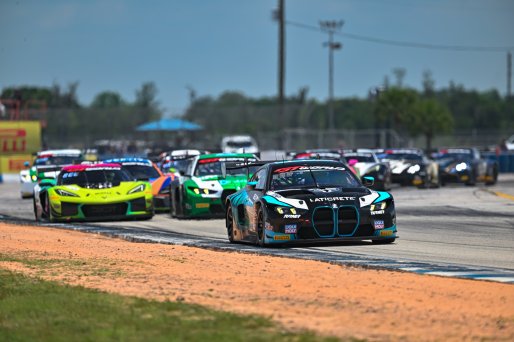 #29 BMW M4 GT3 EVO of Justin Rothberg and Robby Foley, Turner Motorsport, Pro-Am, GT World Challenge America Powered by AWS, SRO America, Sebring International Raceway, Sebring, FL, May 15-18, 2025.
 | Fred Hardy | www.FredHardyPhoto.com for SRO America ©2025