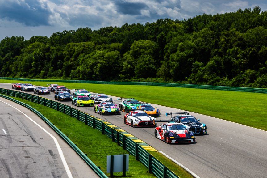 #18 Porsche 992 GT3 R of Alex Sedgwick and Jan Heylen, RS1, Pro, GT World Challenge America Powered by AWS, SRO America, Virginia International Raceway, Alton, VA, July 18-20, 2025
