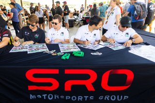 Autograph session at GT World Challenge America Powered by AWS, SRO America, Virginia International Raceway, Alton, VA, July 18-20, 2025
 | Fabian Lagunas | www.lagunasphotography.com | For SRO Motorsports Group 2025