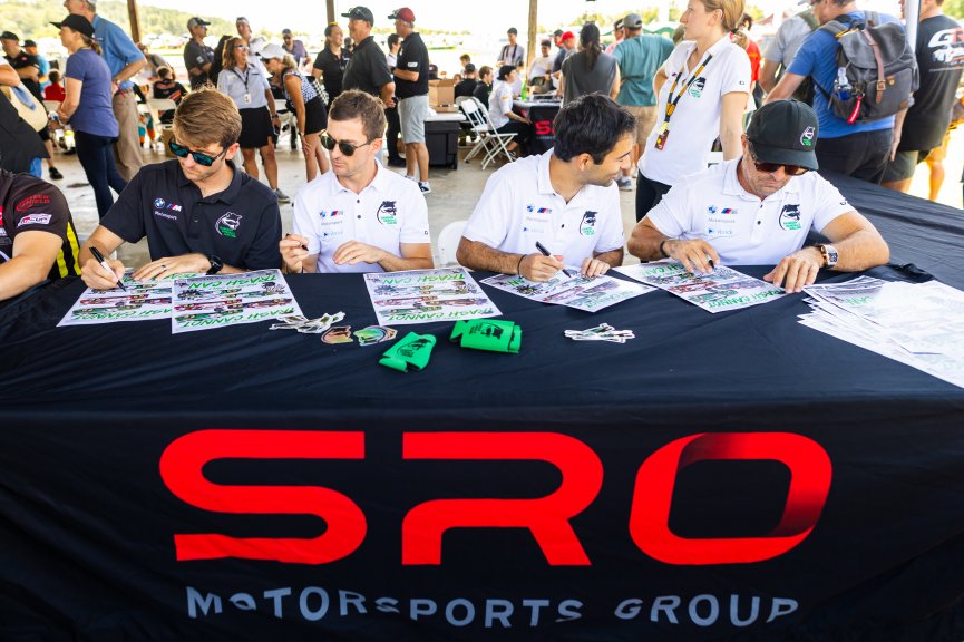Autograph session at GT World Challenge America Powered by AWS, SRO America, Virginia International Raceway, Alton, VA, July 18-20, 2025
