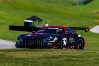 #27 Mercedes-AMG GT3 of Jason Daskalos and Isaac Sherman, CRP Racing, Pro-Am, GT World Challenge America Powered by AWS, SRO America, Virginia International Raceway, Alton, VA, July 18-20, 2025.
 | Fabian Lagunas | www.lagunasphotography.com | For SRO Motorsports Group 2025