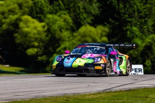 #32 Porsche 992 GT3 R of Kyle Washington and Tom Sargent, GMG Racing, Pro-Am, GT World Challenge America Powered by AWS, SRO America, Virginia International Raceway, Alton, VA, July 18-20, 2025.
 | Fabian Lagunas | www.lagunasphotography.com | For SRO Motorsports Group 2025