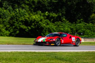 #16 Ferrari 296 GT3 of Marcelo Hahn and Allam Khodair, AF Corse, Pro-Am, GT World Challenge America Powered by AWS, SRO America, Virginia International Raceway, Alton, VA, July 18-20, 2025.
 | Fabian Lagunas | www.lagunasphotography.com | For SRO Motorsports Group 2025