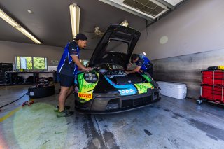#32 Porsche 992 GT3 R of Kyle Washington and Tom Sargent, GMG Racing, Pro-Am, GT World Challenge America Powered by AWS, SRO America, Virginia International Raceway, Alton, VA, July 18-20, 2025.
 | Fabian Lagunas | www.lagunasphotography.com | For SRO Motorsports Group 2025