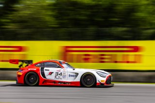 #34 Mercedes-AMG GT3 of Michai Stephens and Mikael Grenier, JMF Motorsports, GT World Challenge America, Pro, SRO America, Road America, Elkhart Lake, WI, Aug 15 - 17, 2025
 | Fabian Lagunas | www.lagunasphotography.com | For SRO Motorsports Group 2025