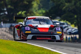 #18 Porsche 992 GT3 R of Alex Sedgwick and Jan Heylen, RS1, GT World Challenge America, Pro, SRO America, Road America, Elkhart Lake, WI, Aug 15 - 17, 2025
 | Fabian Lagunas | www.lagunasphotography.com | For SRO Motorsports Group 2025