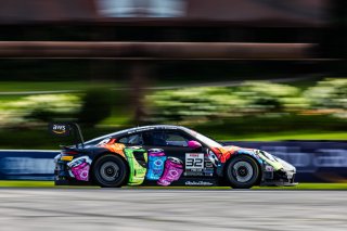 #32 Porsche 992 GT3 R of Kyle Washington and Tom Sargent, GMG Racing, GT World Challenge America, Pro-Am, SRO America, Road America, Elkhart Lake, WI, Aug 15 - 17, 2025
 | Fabian Lagunas | www.lagunasphotography.com | For SRO Motorsports Group 2025