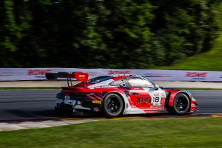 #18 Porsche 992 GT3 R of Alex Sedgwick and Jan Heylen, RS1, GT World Challenge America, Pro, SRO America, Road America, Elkhart Lake, WI, Aug 15 - 17, 2025
 | Fabian Lagunas | www.lagunasphotography.com | For SRO Motorsports Group 2025